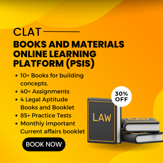 CLAT 2024 Books, Materials and Online Learning Platform (PSIS)