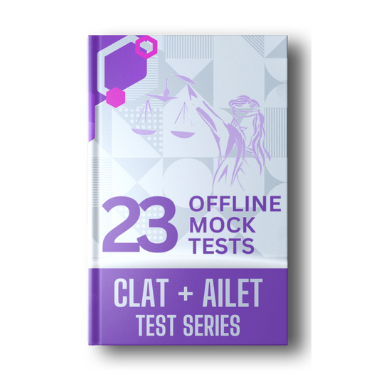 CLAT( 15 Mock Tests) + AILET( 8 Mock Tests ) Offline
